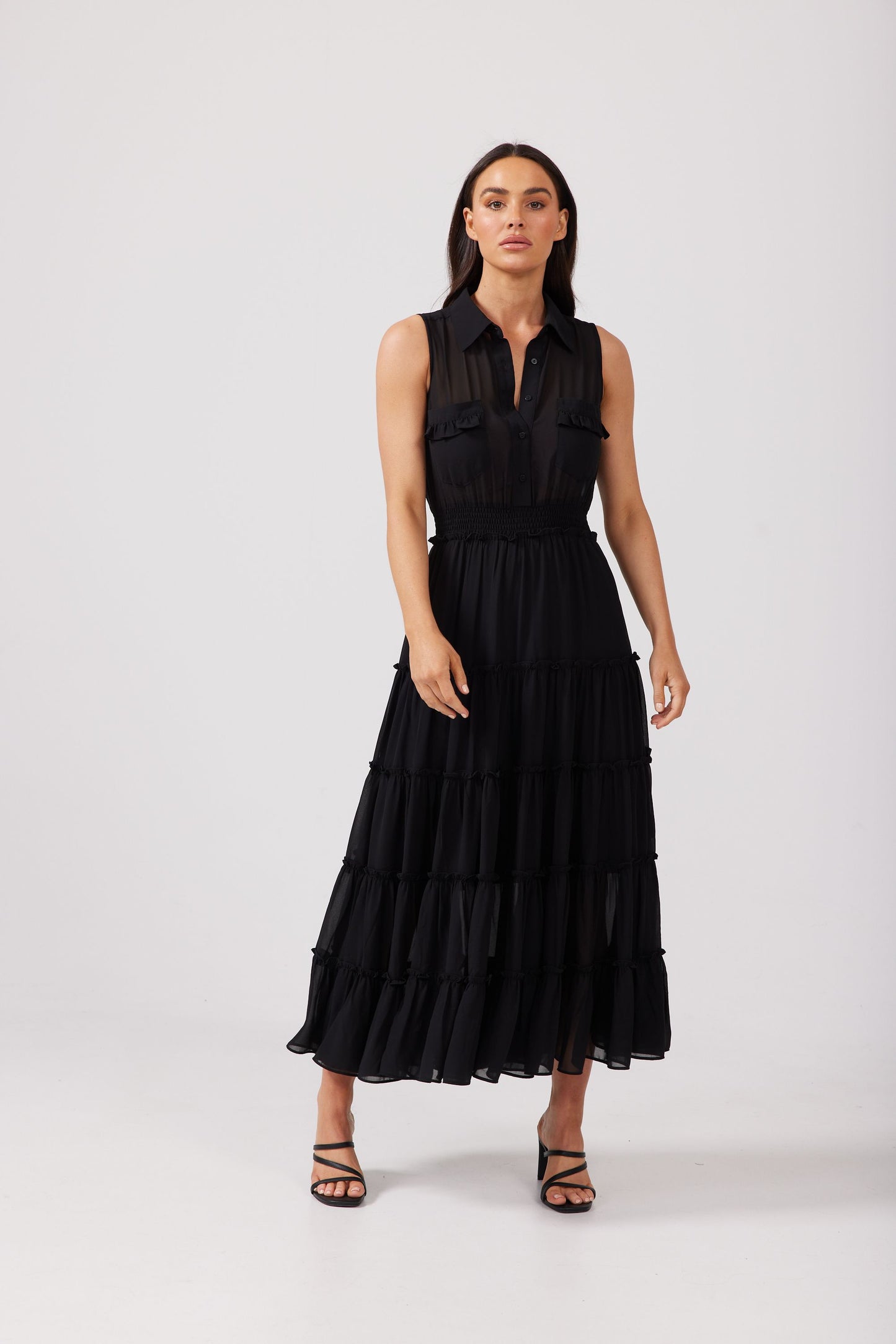 Lido Sleeveless Dress (Black)