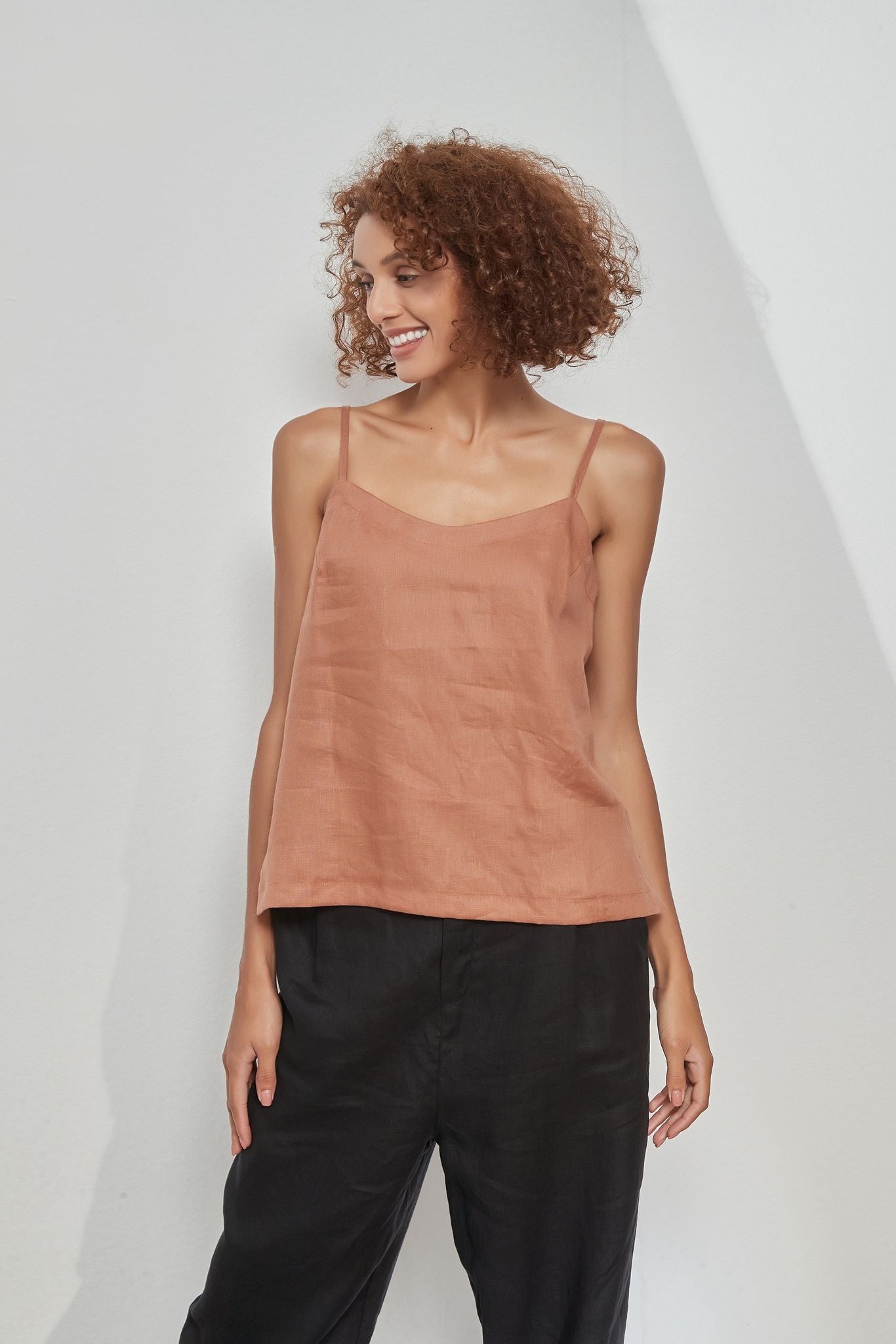 Linen Cami (Clay)