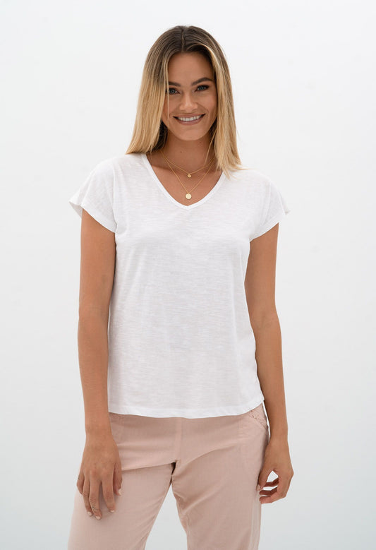 Must Have V-Neck Tee (White)