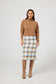 Oxford Skirt (Blue + Tan Check)