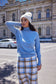 Oxford Skirt (Blue + Tan Check)
