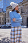 Oxford Skirt (Blue + Tan Check)