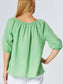 Pippa Puff Sleeve Linen Top (Peppermint)