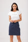 Rodeo Skirt (Indigo + White Stripes)