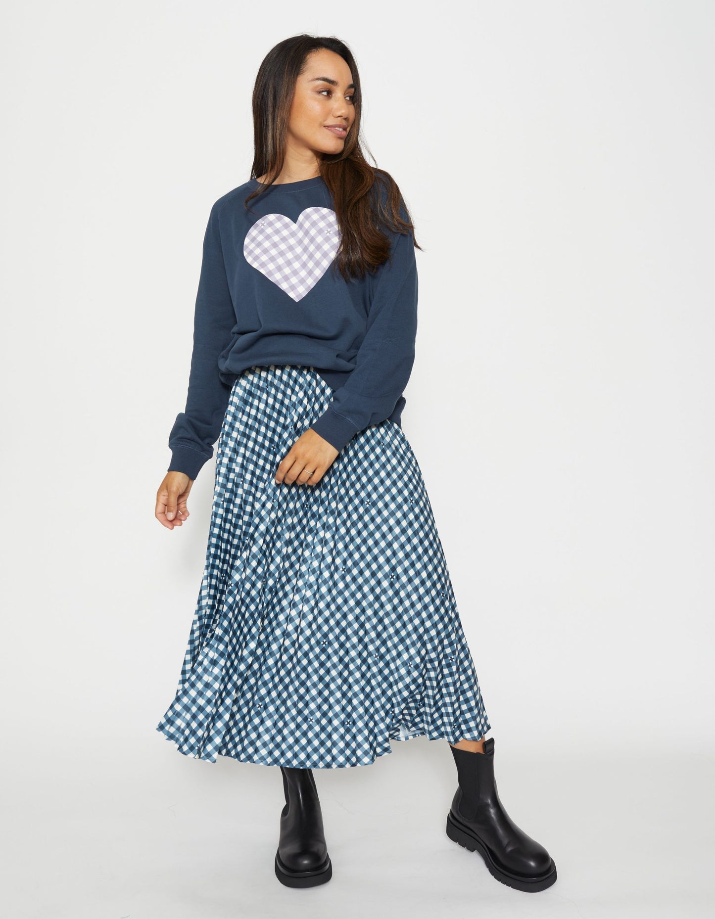 SGSW8041 (Midnight/Navy Gingham Heart)