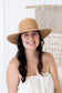 Sally Wide Brim Raffia Natural