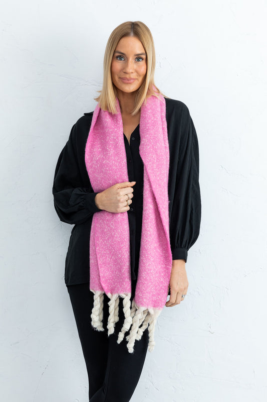 Snowstorm Scarf (Bright Pink)