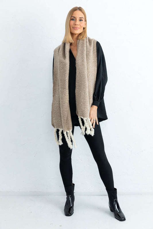 Snowstorm Scarf (Stone)