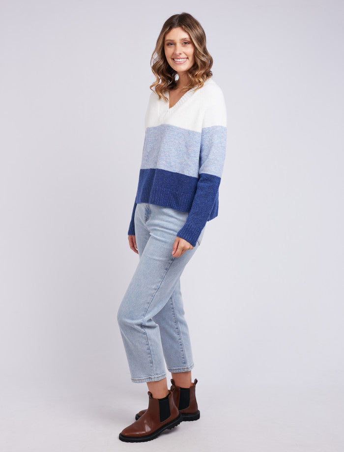 Bonnie V Neck Sweater (Multi)