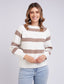 Isla Mock Neck Sweater (Beige)