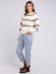 Isla Mock Neck Sweater (Beige)