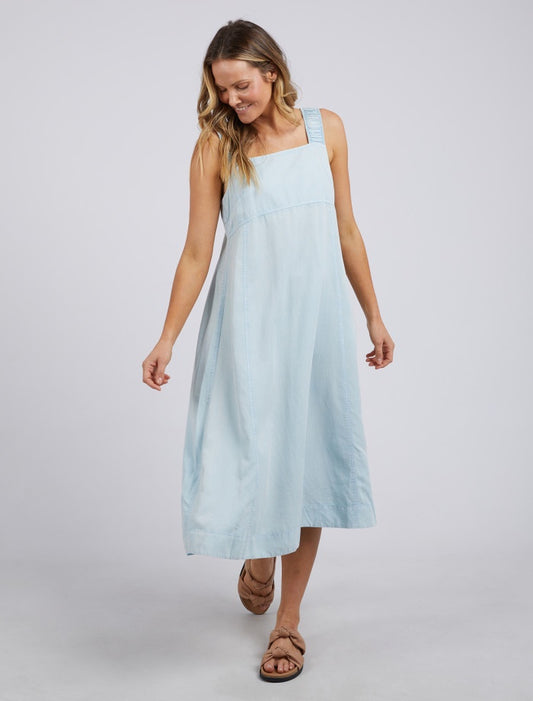 Sage Denim Dress (Light Washed Blue)