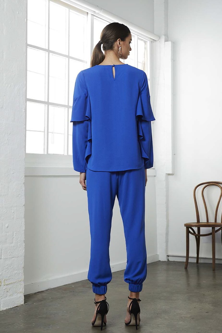 Status Pin-tuck Pants (Blue)