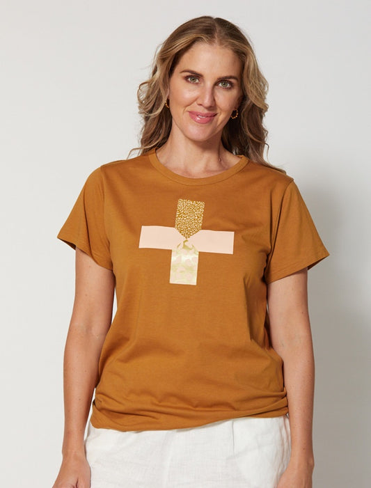 T-Shirt (Bronze Safari Cross)