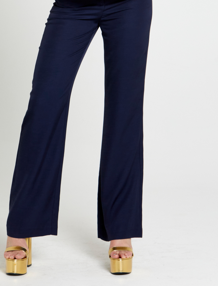 Unguarded Flare High Waisted Pant (Navy)