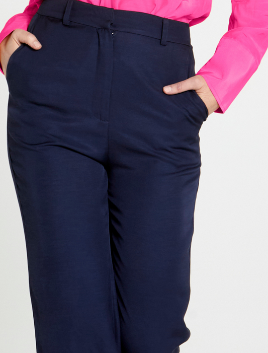 Unguarded Flare High Waisted Pant (Navy)